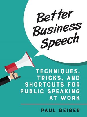 Better Business Speech - ebook